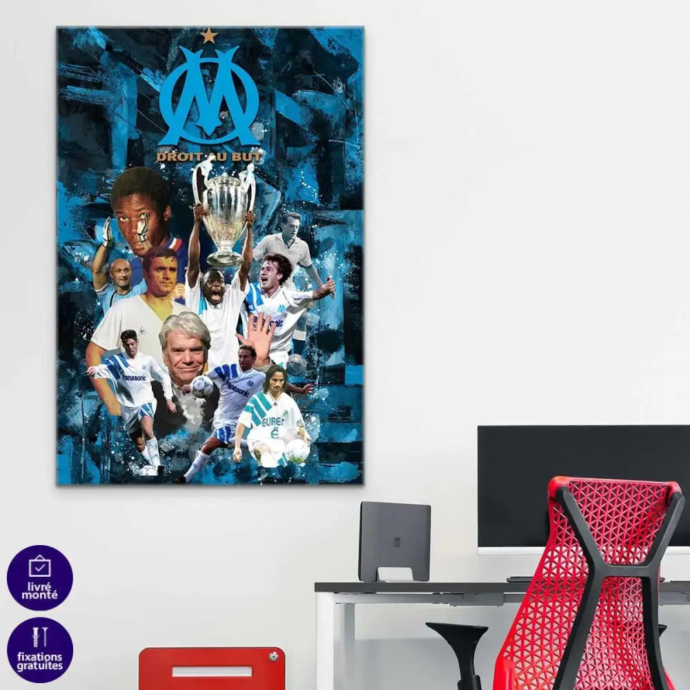 Tableau Olympique de Marseille Légende - Montableaudeco