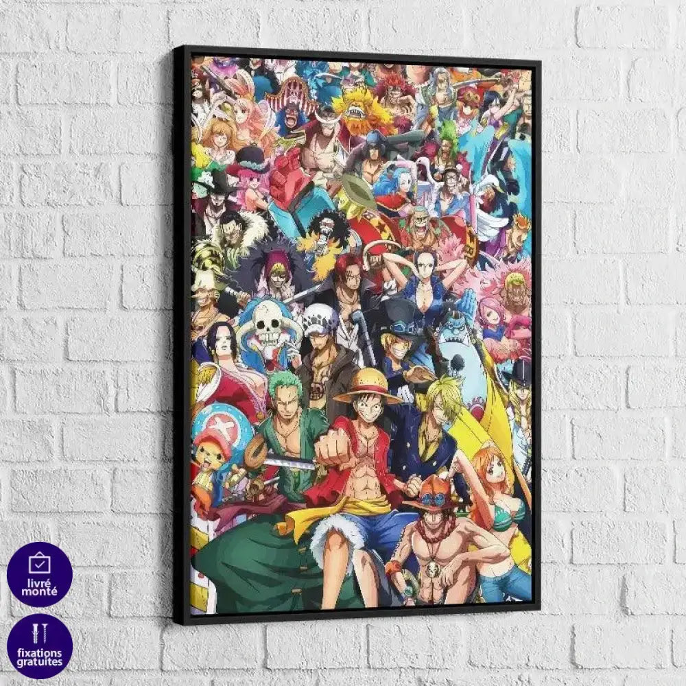 Tableau One Piece On est tous la ! - Montableaudeco