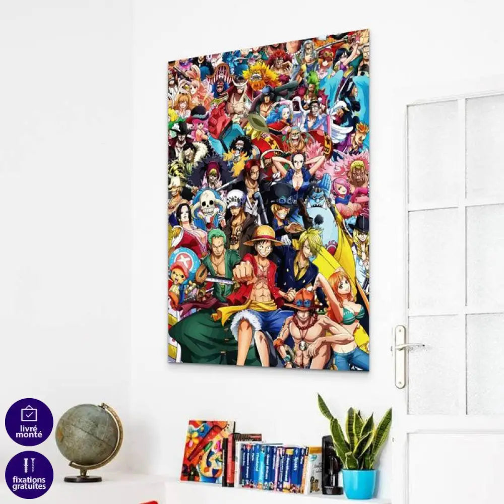 Tableau One Piece On est tous la ! - Montableaudeco