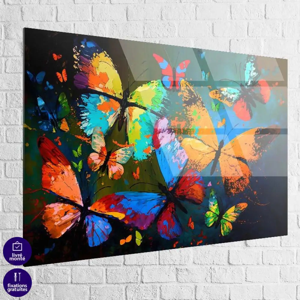 Tableau Papillon Coloré - Montableaudeco