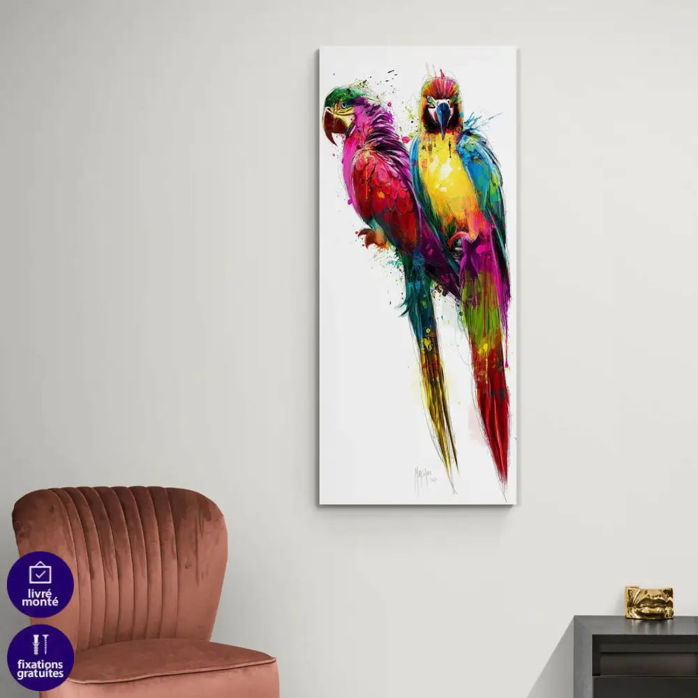 Tableau Perroquet Couleur - Montableaudeco