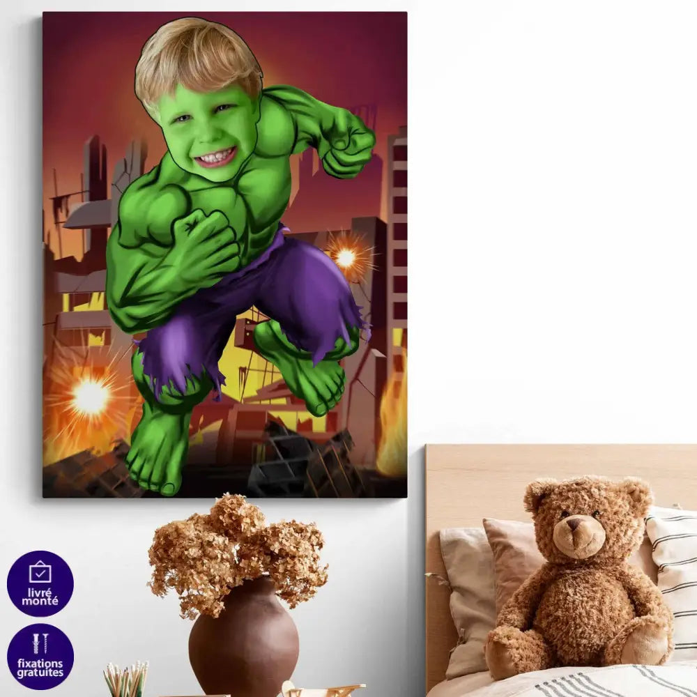 Tableau Personnalisable Super Héros HULK 2 - Montableaudeco
