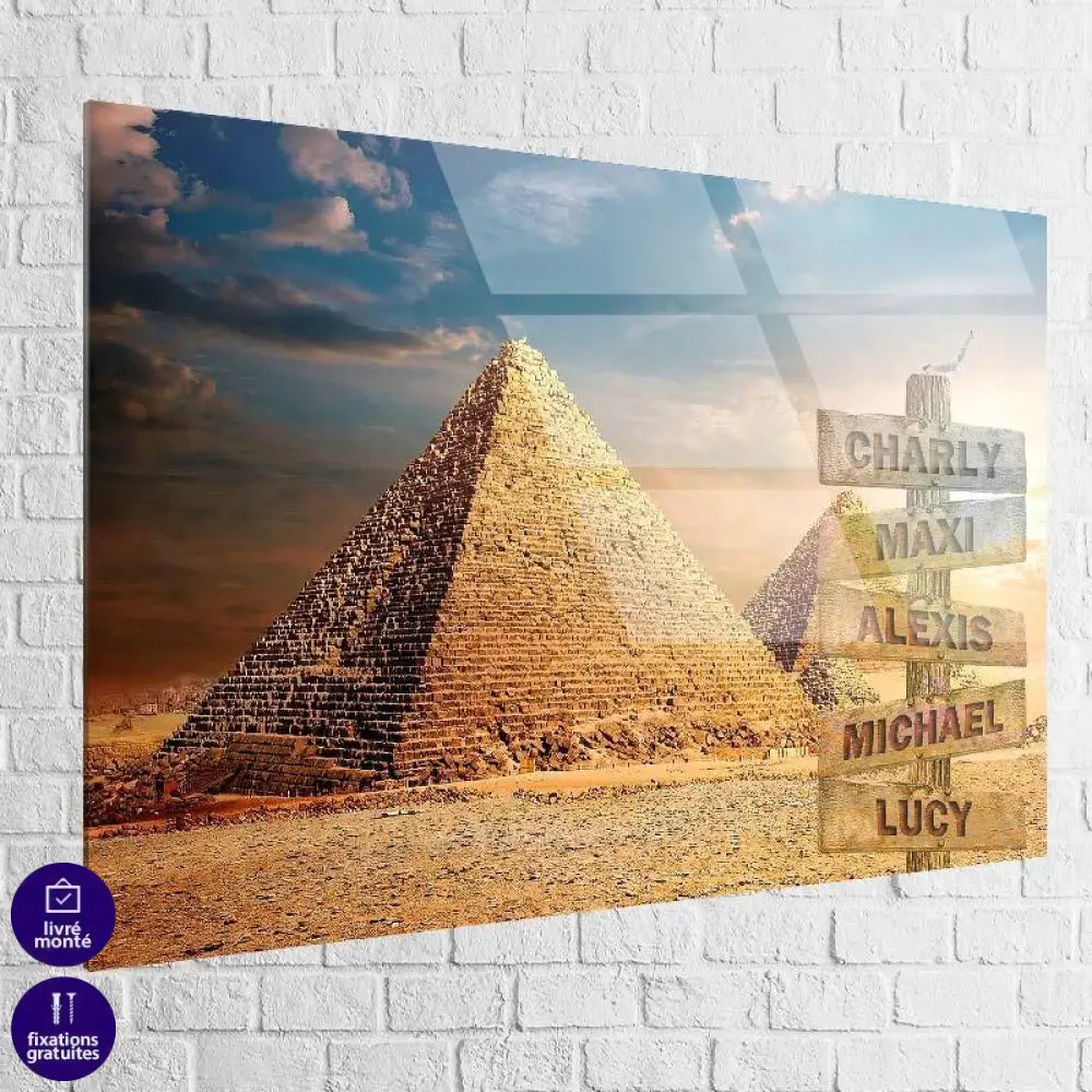 Tableau Personnalisé Prénoms Pyramide - Montableaudeco