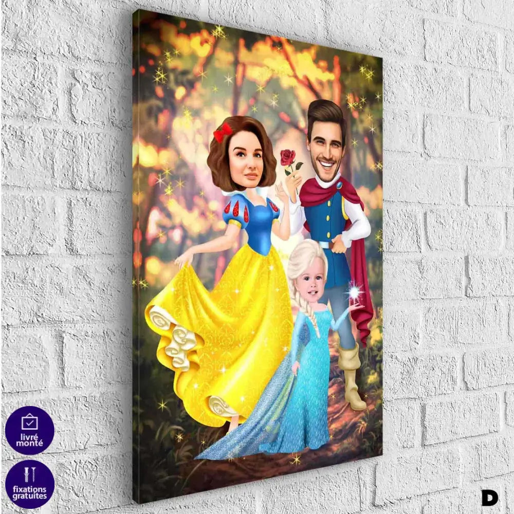 Tableau Personnalisé Super Héros Marvel Famille 3 personnages - Montableaudeco