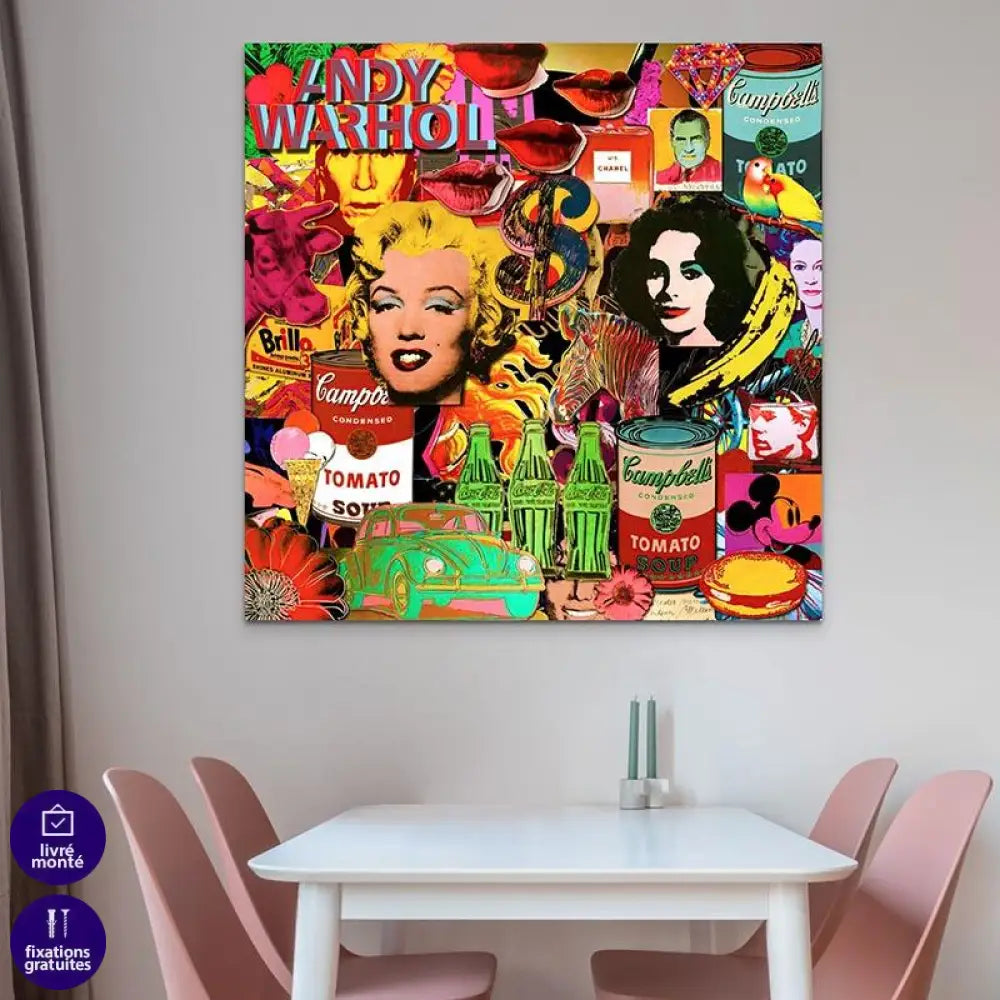 Tableau Pop Art Andy Warhol - Montableaudeco