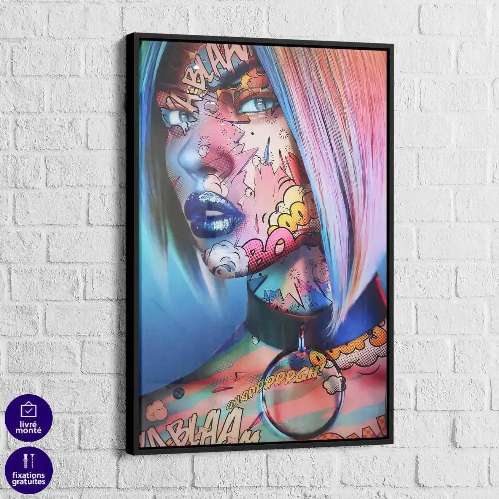Tableau Pop Art Fashion Tatoo - Montableaudeco