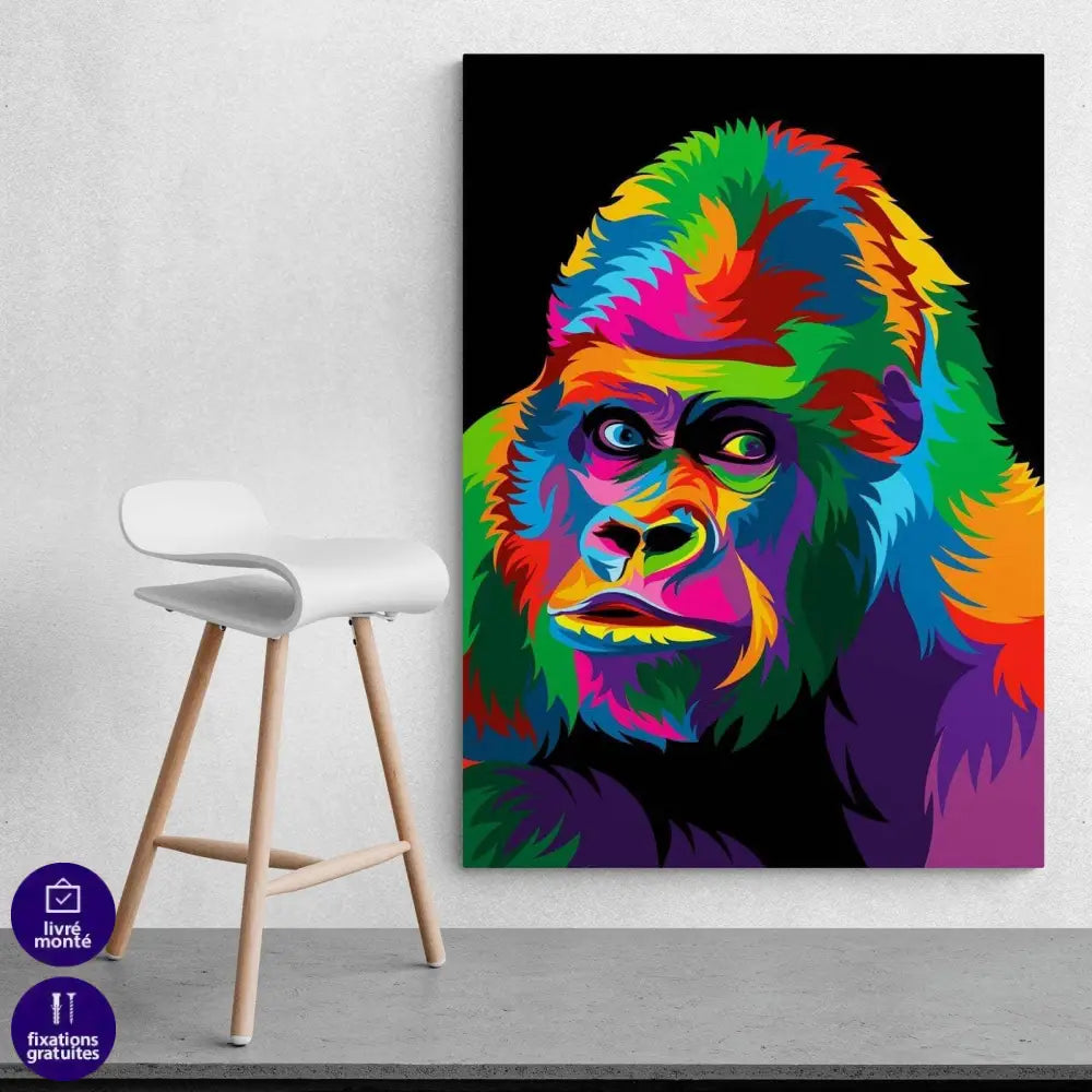 Tableau Pop Art Gorille - Montableaudeco
