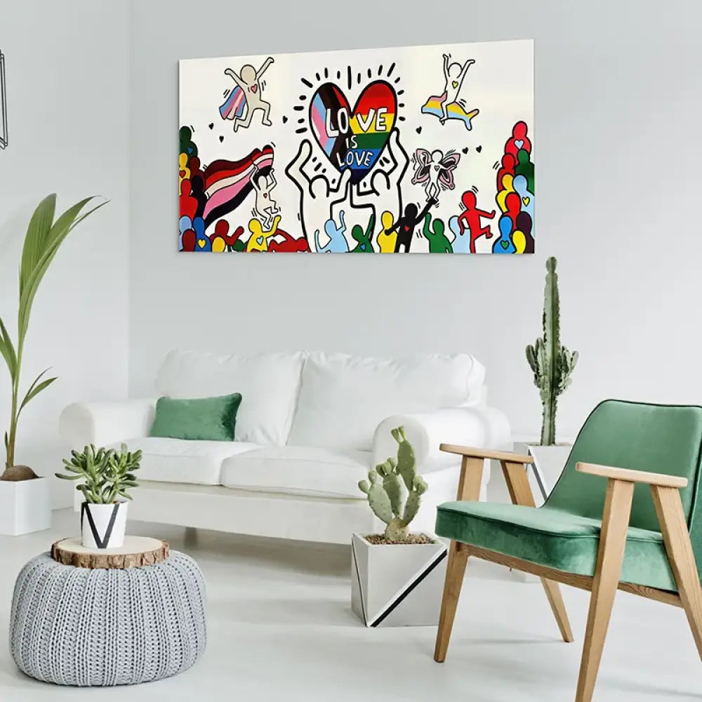 Tableau Pop Art - Love Is Love Tableau Pop Art