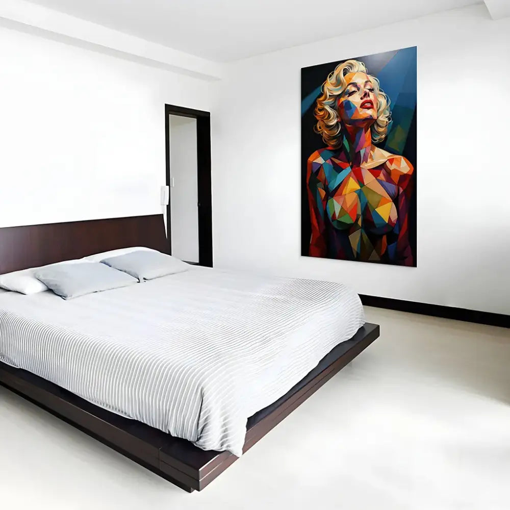 Tableau Mural – Marilyn Cubique Style Géométrique