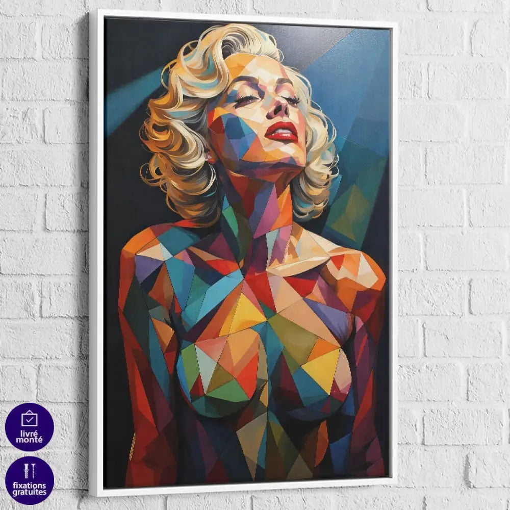 Tableau Mural Contemporain – Marilyn Facettée