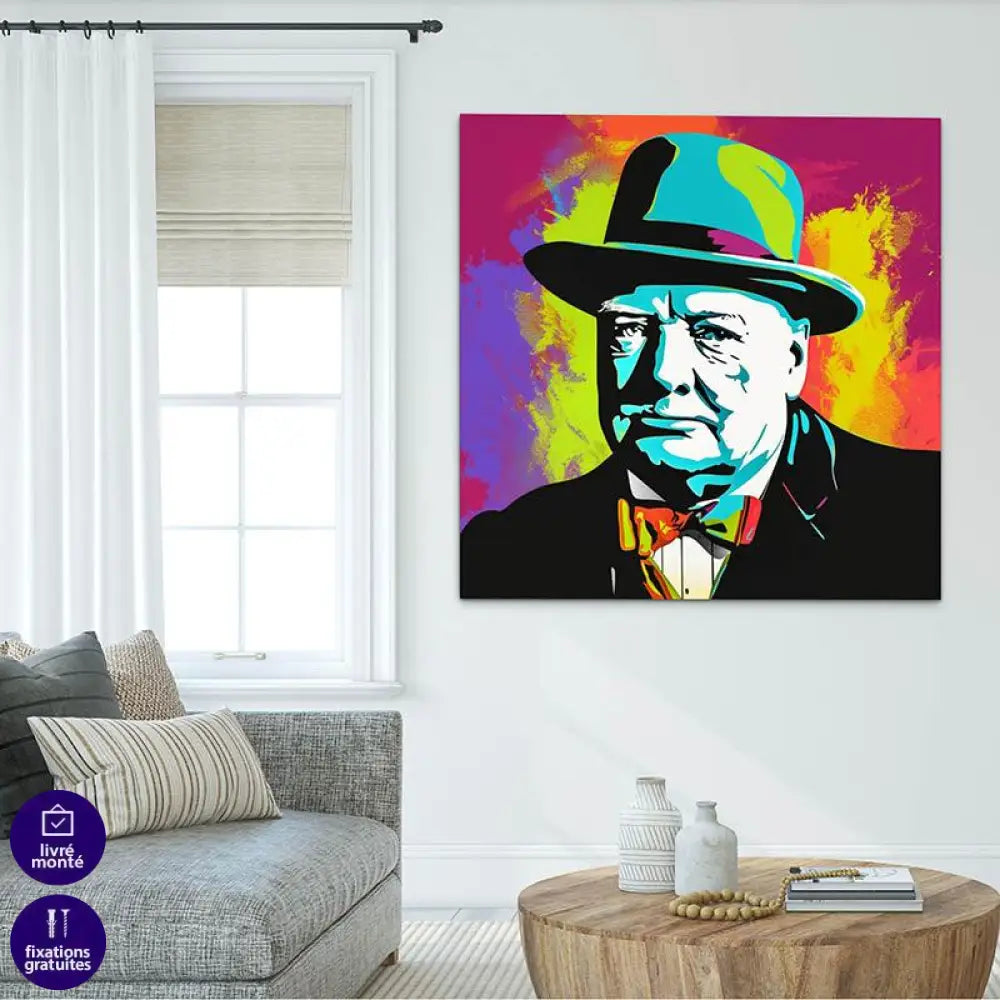 Tableau Pop Art Winston Churchill - Montableaudeco