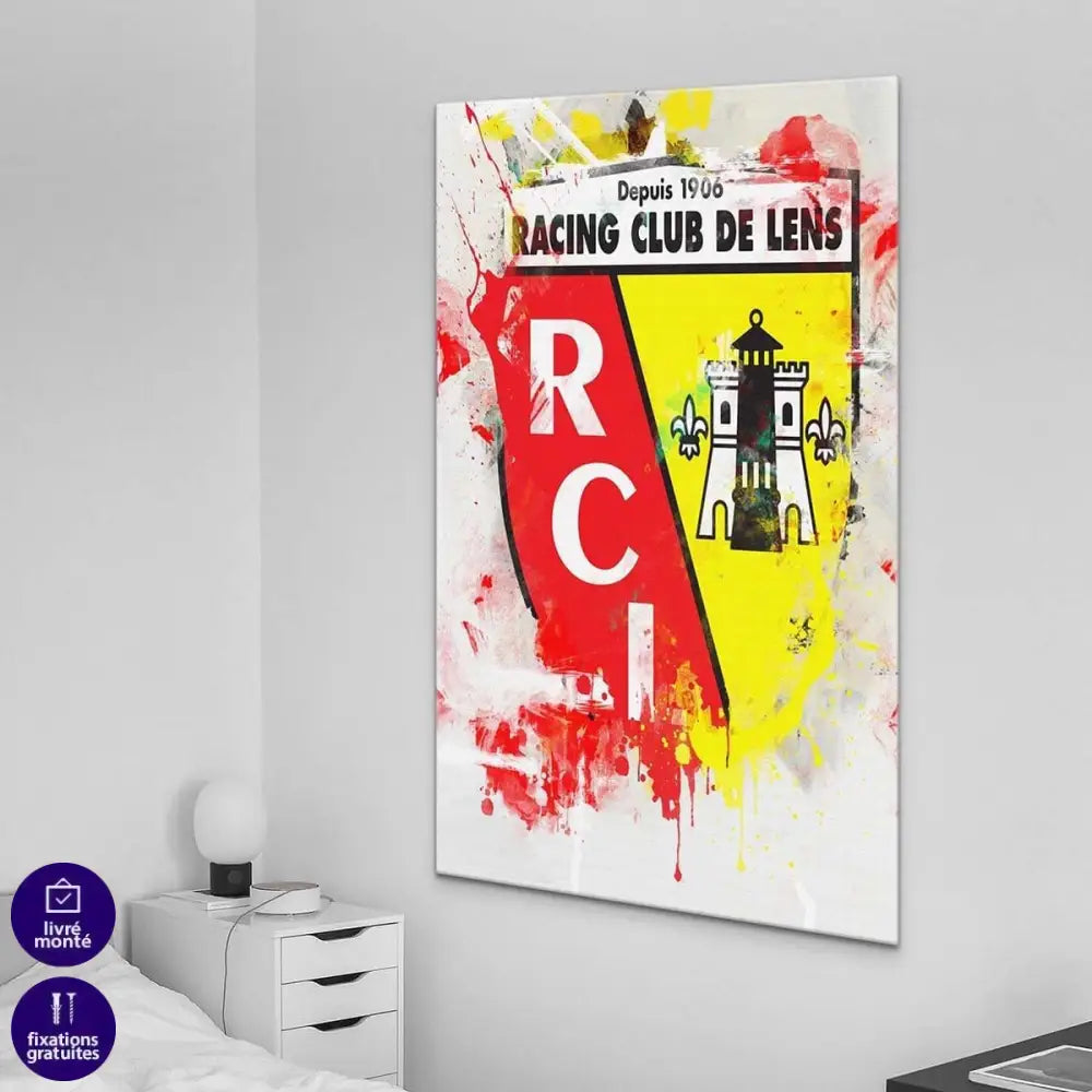 Tableau RC Lens Graffiti - Montableaudeco