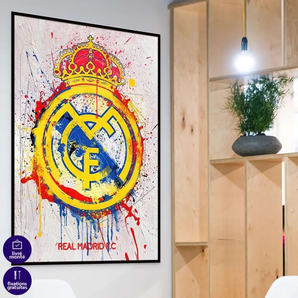 Tableau Real Madrid Graffiti - Montableaudeco