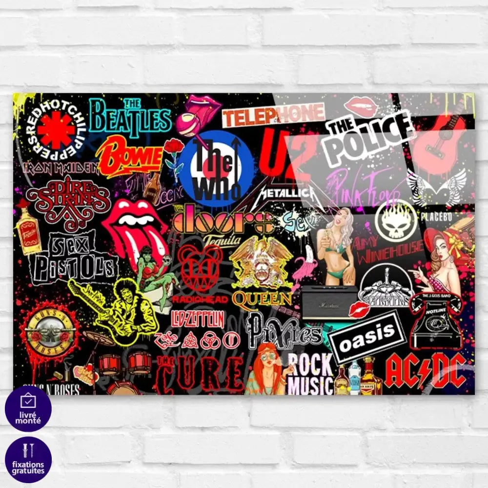 Tableau Rock Bands - Montableaudeco