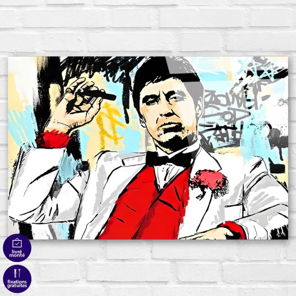 Tableau Scarface Al Pacino Street Art - Montableaudeco