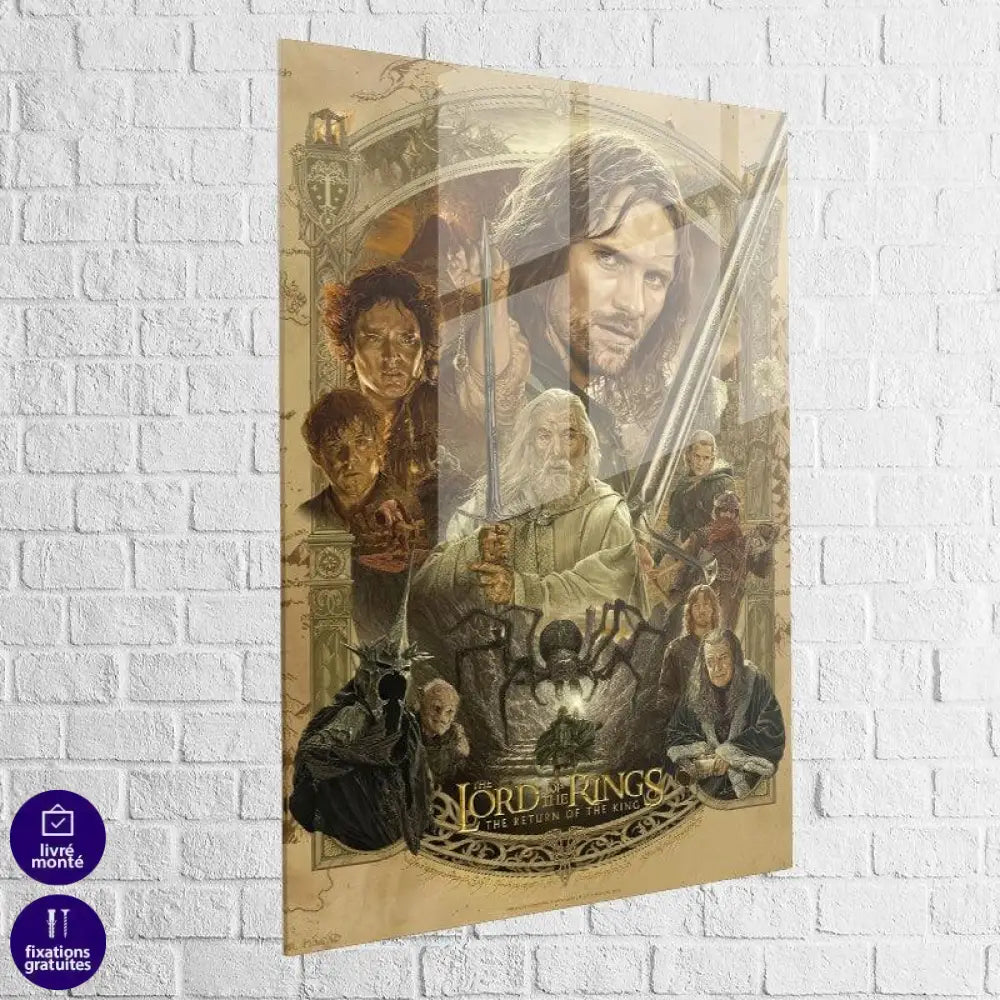 Tableau Seigneur des Anneaux Retour Du Roi - Montableaudeco