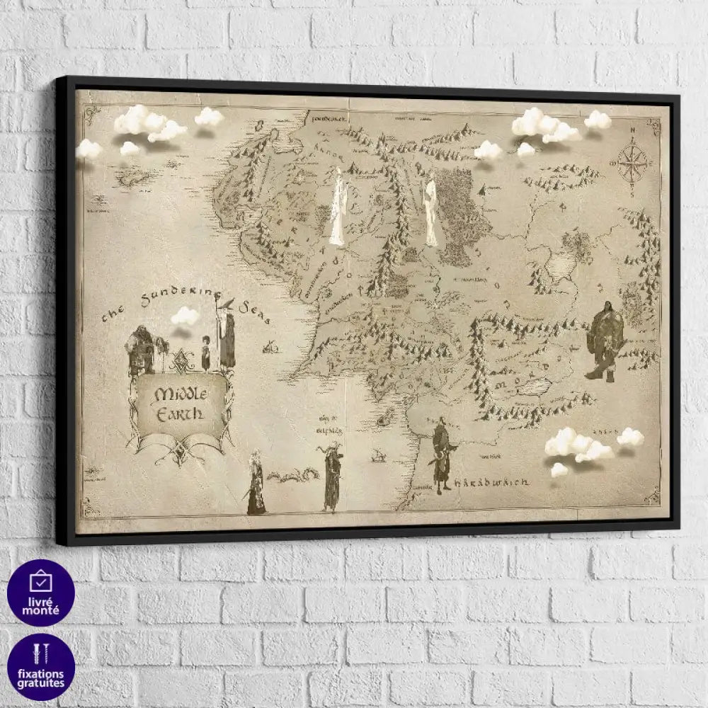 Tableau Seigneur Des Anneaux Terre Du Milieu 7