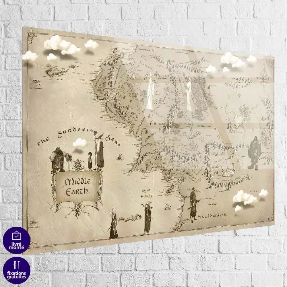 Tableau Seigneur Des Anneaux Terre Du Milieu 4