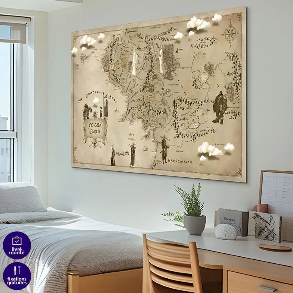 Tableau Seigneur Des Anneaux Terre Du Milieu 2
