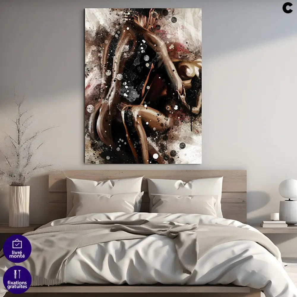 peinture contemporaine nu artistique style design