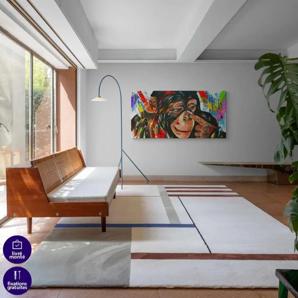 Tableau Singe Coloré - Montableaudeco