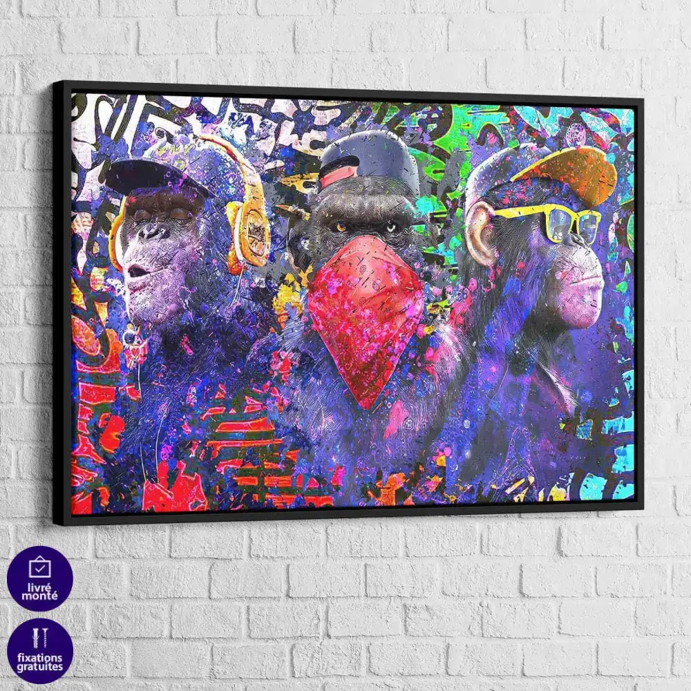 Tableau Singe Gangsta - Montableaudeco