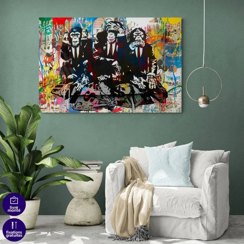 Tableau Singe Pulp - Montableaudeco