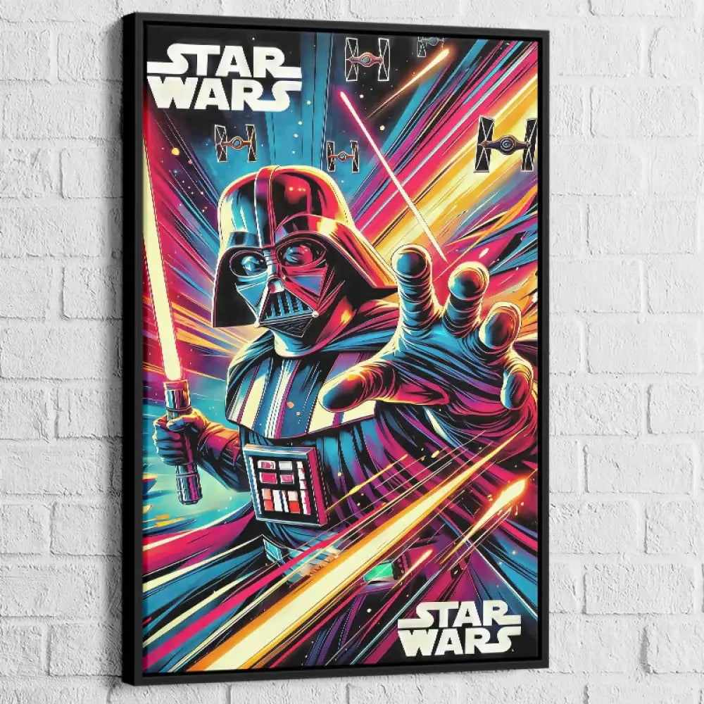 Tableau star wars Dark Vador Original 80 – version cadre noir
