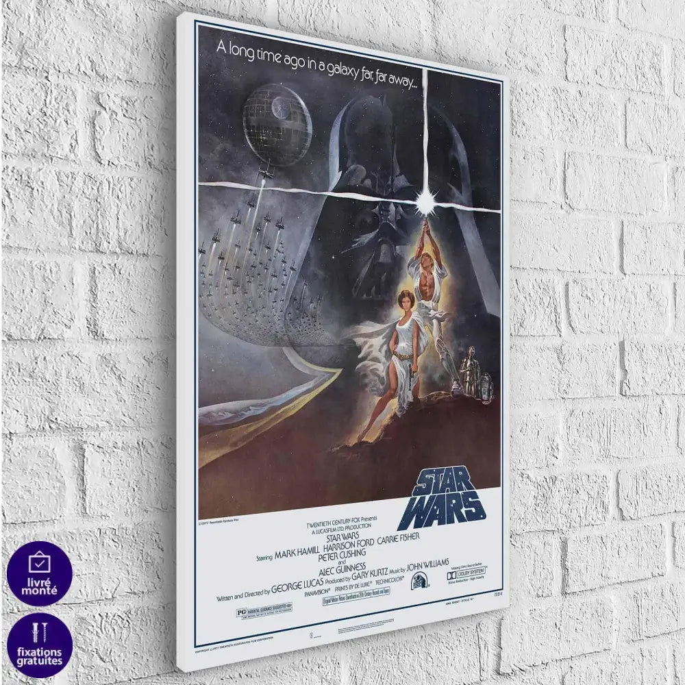 Tableau Star Wars Original La Guerre des Etoiles - Montableaudeco