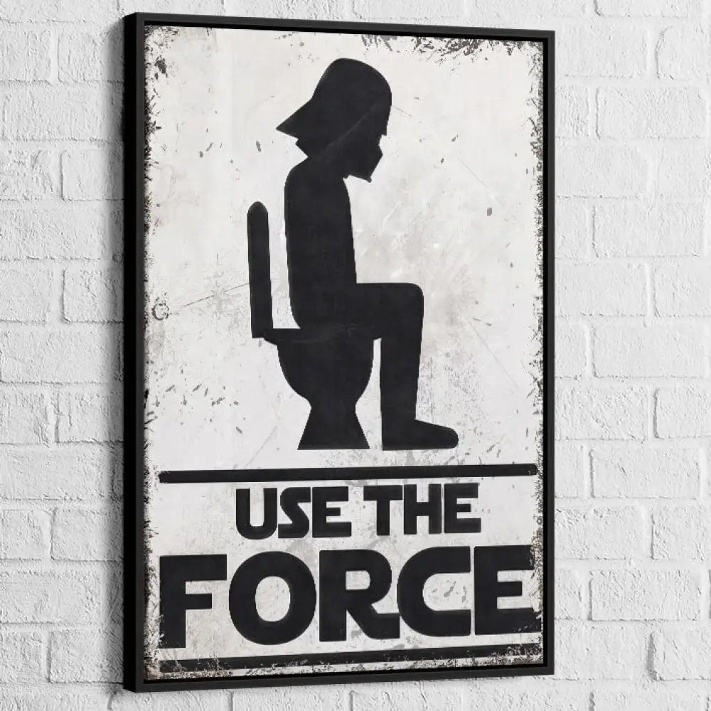 Tableau Star Wars Use The Force 40x60cm / Cadre Noir Tableau Star Wars