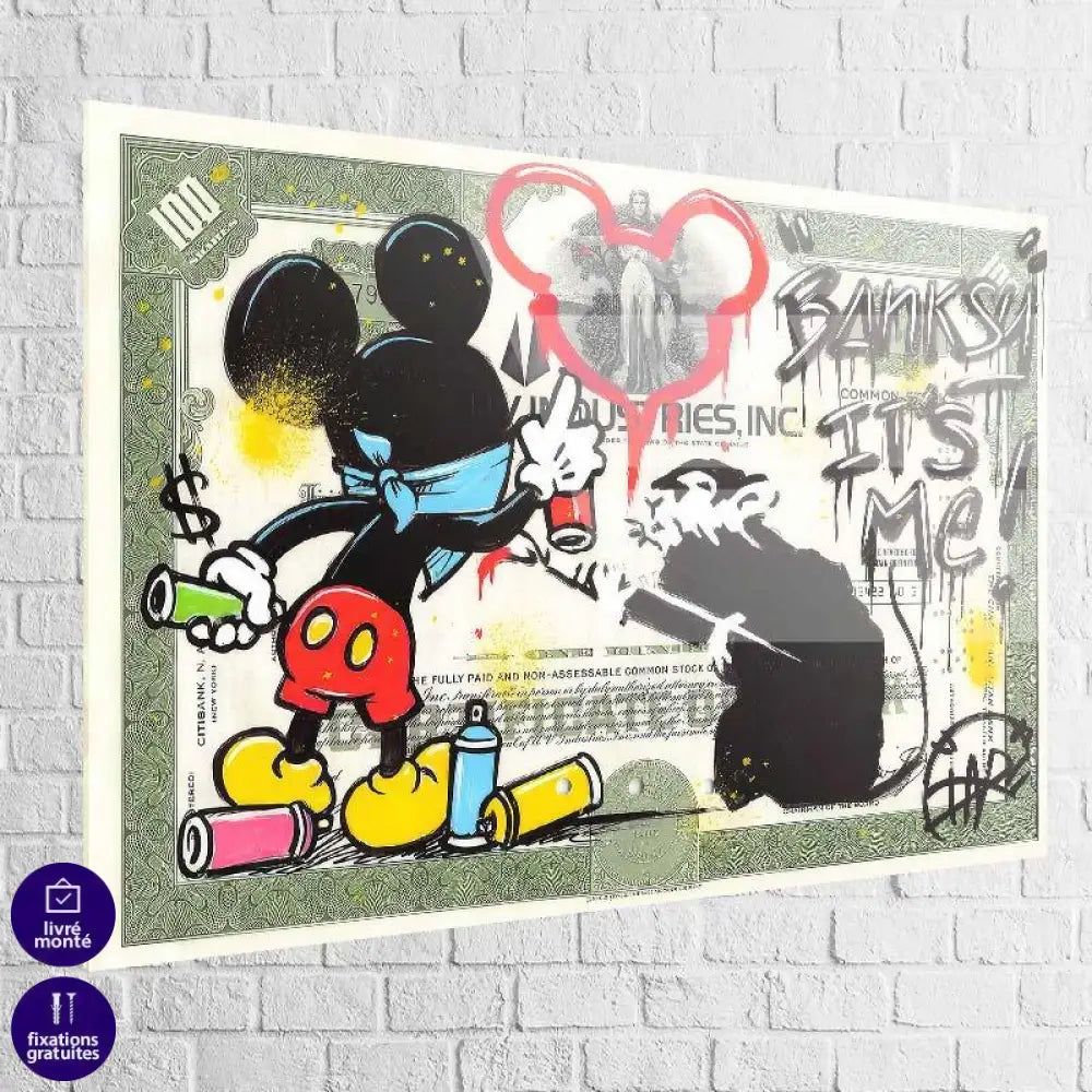 Tableau Street art Banksy Its me ! - Montableaudeco