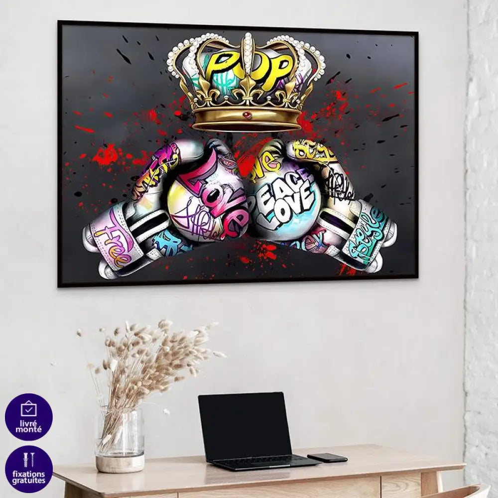 Tableau Street Art Boxing Royale - Montableaudeco