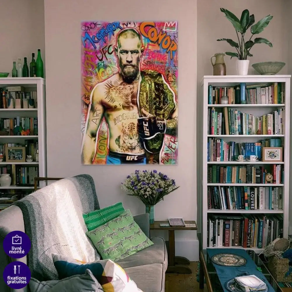 Tableau Street art Conor Mc Gregor - Montableaudeco