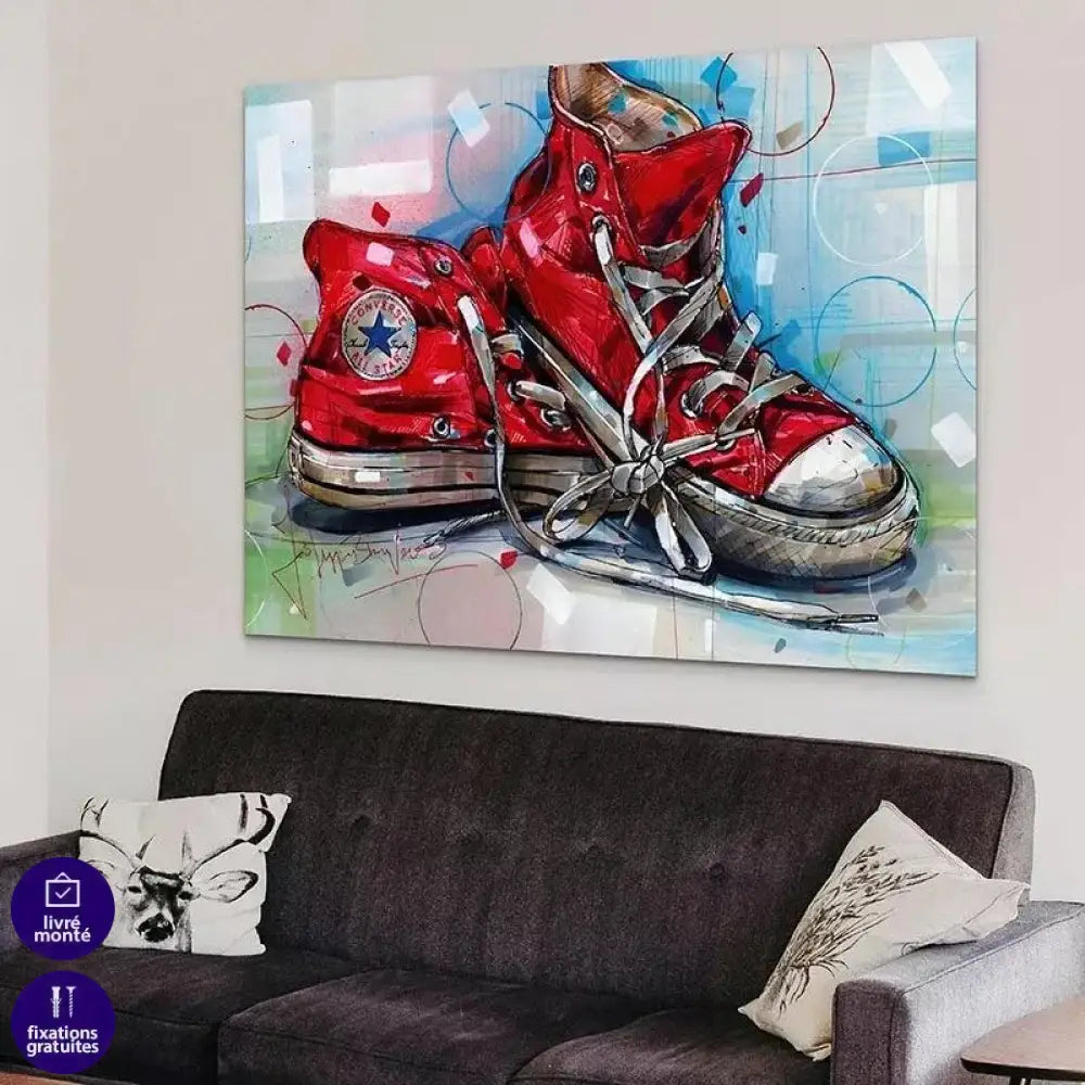 Tableau Street Art Converse All Star - Montableaudeco