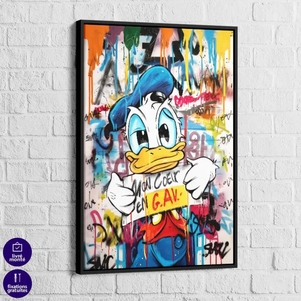 Tableau Street Art | Donald en G.A.V | Profitez Des Promos -20% c