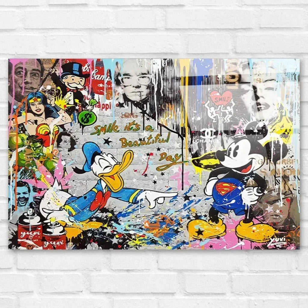 Tableau Street Art Donald Graf - Montableaudeco