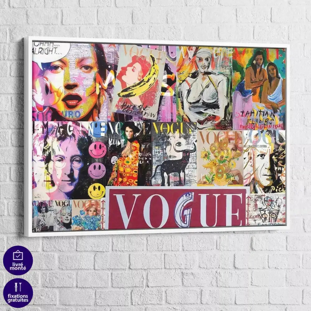 Tableau Street Art Fashion Vogue & Co - Montableaudeco
