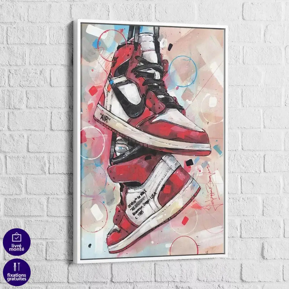 Tableau Street Art Les Jordans - Montableaudeco
