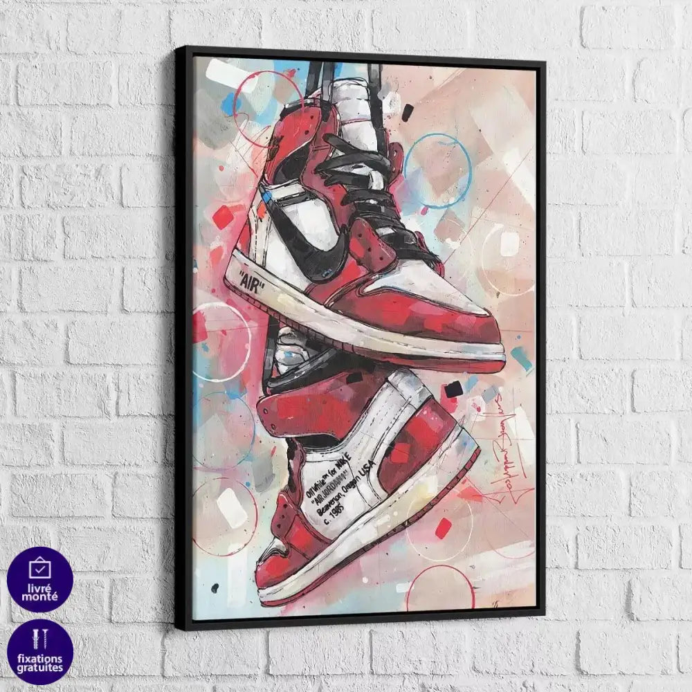 Tableau Street Art Les Jordans - Montableaudeco