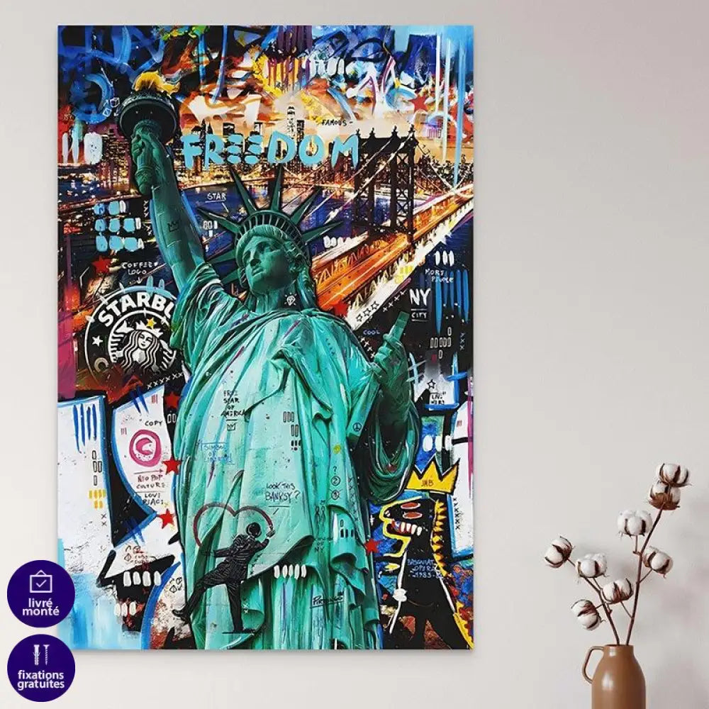 Tableau Street Art Liberty - Montableaudeco
