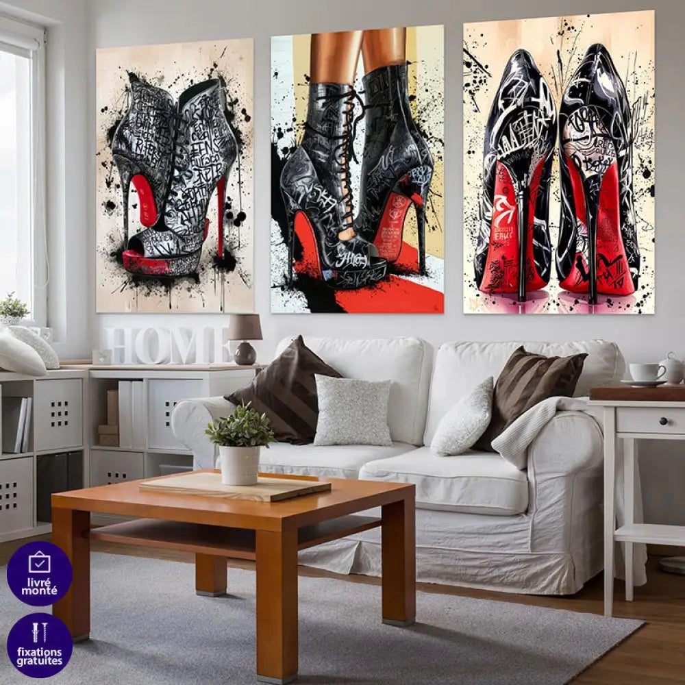 Tableau Street Art Louboutin | Profitez des Promos & Livraison Offerte