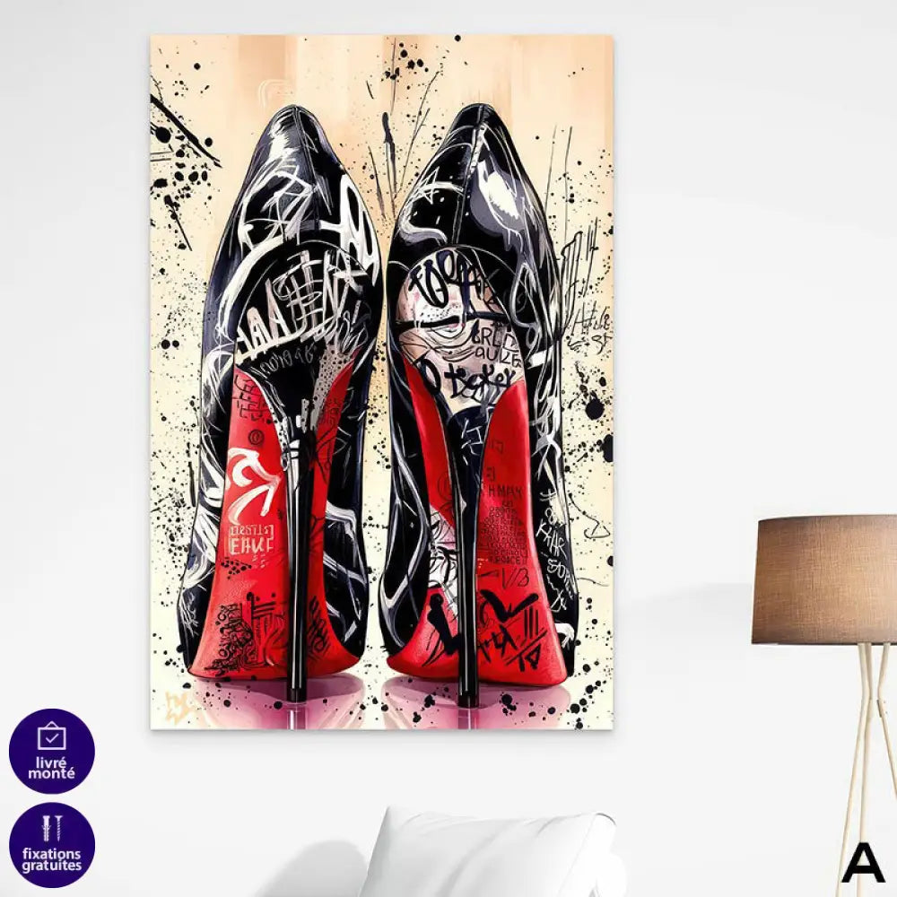 Tableau Street Art Louboutin | Profitez des Promos & Livraison Offerte