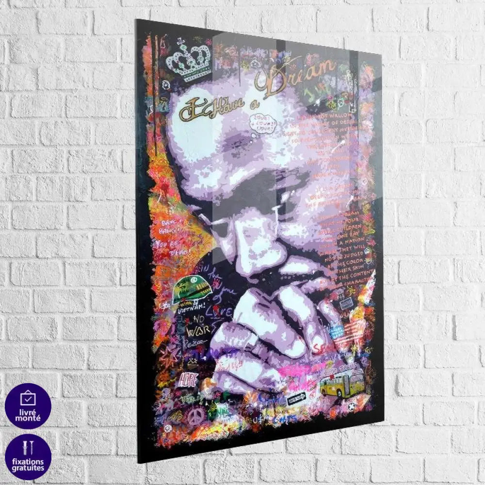 Tableau Street Art Martin Luther King - Montableaudeco