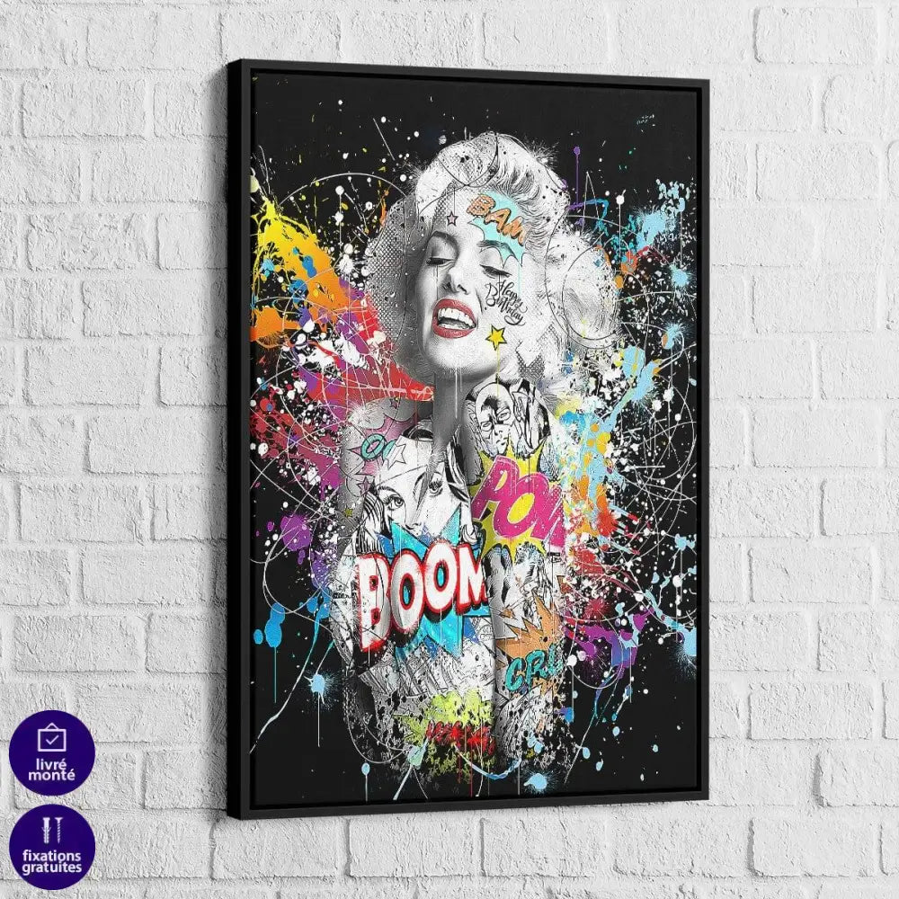 Tableau Street Art Marylin Monroe Graffiti - Montableaudeco