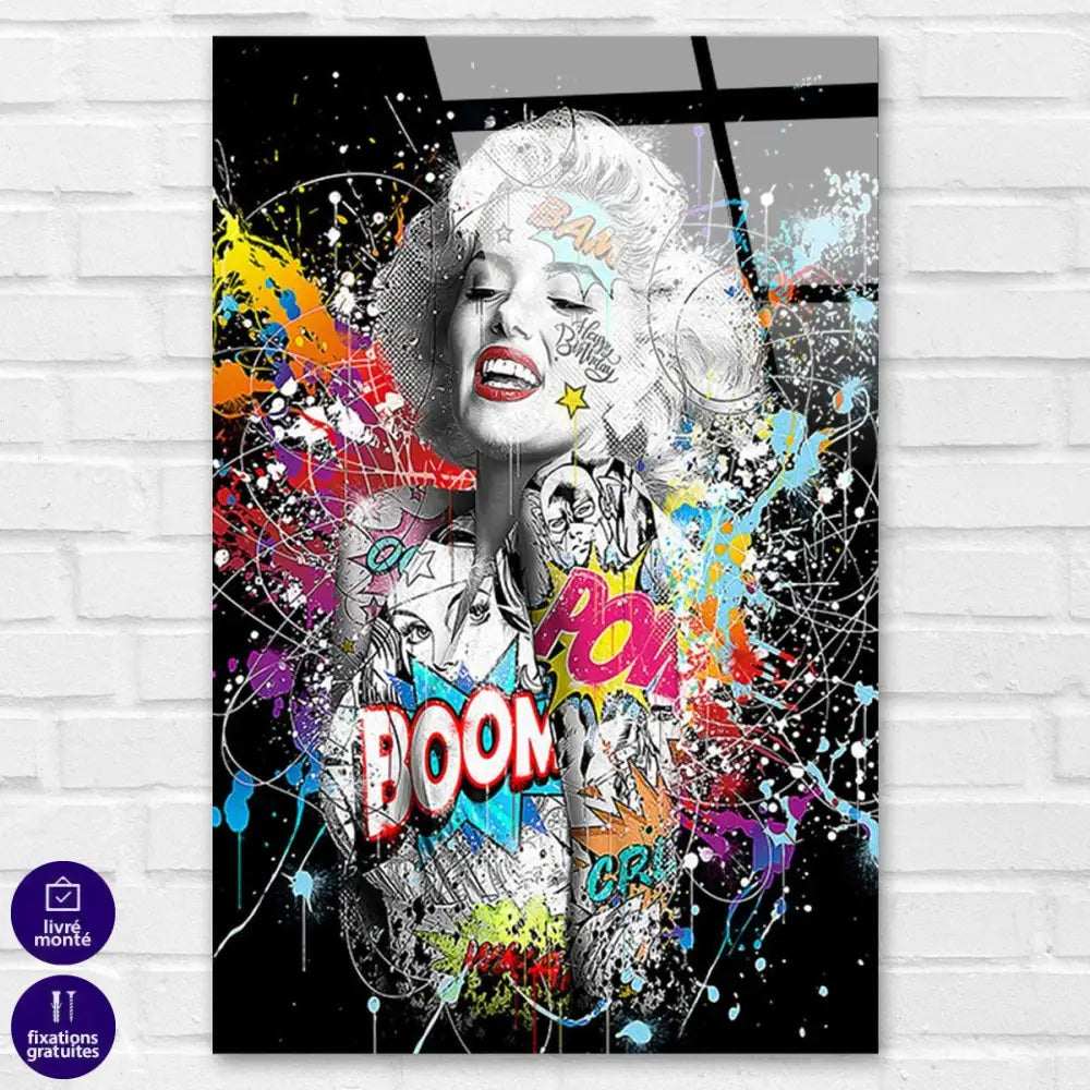 Tableau Street Art Marylin Monroe Graffiti - Montableaudeco