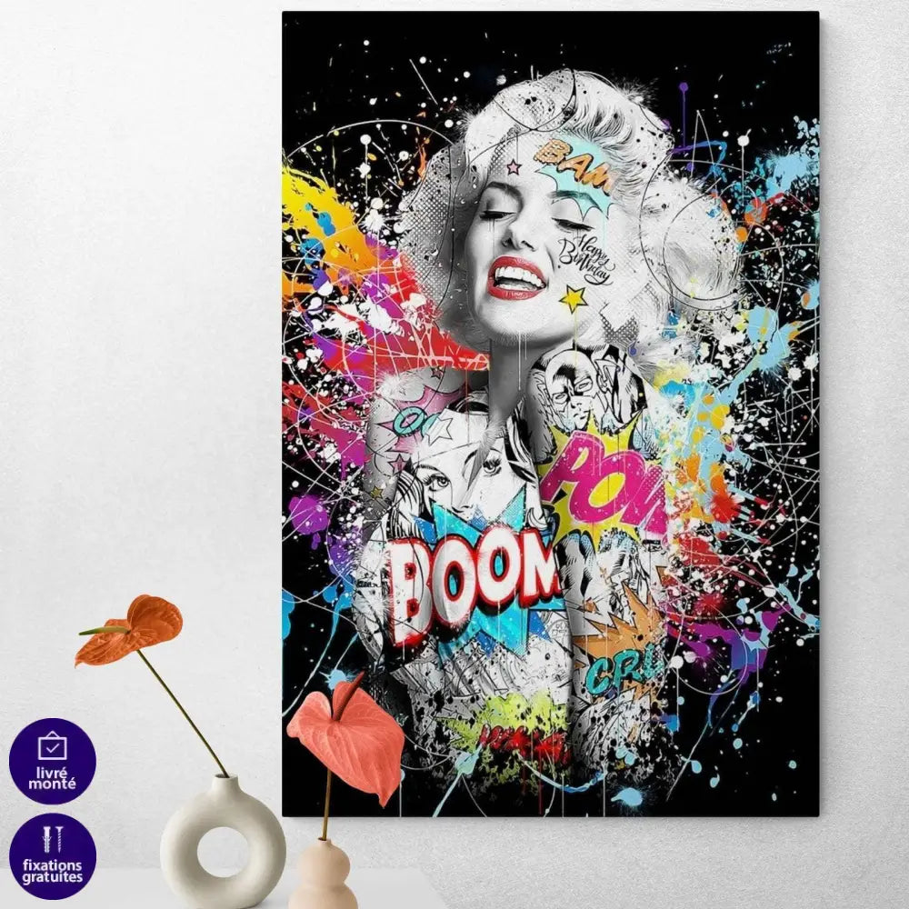 Tableau Street Art Marylin Monroe Graffiti - Montableaudeco