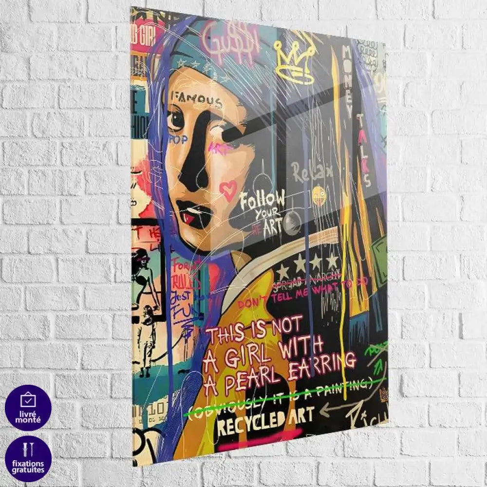 Tableau Street Art Mosaïque Pop Culture 40x60cm / Plexiglas Tableau Street art