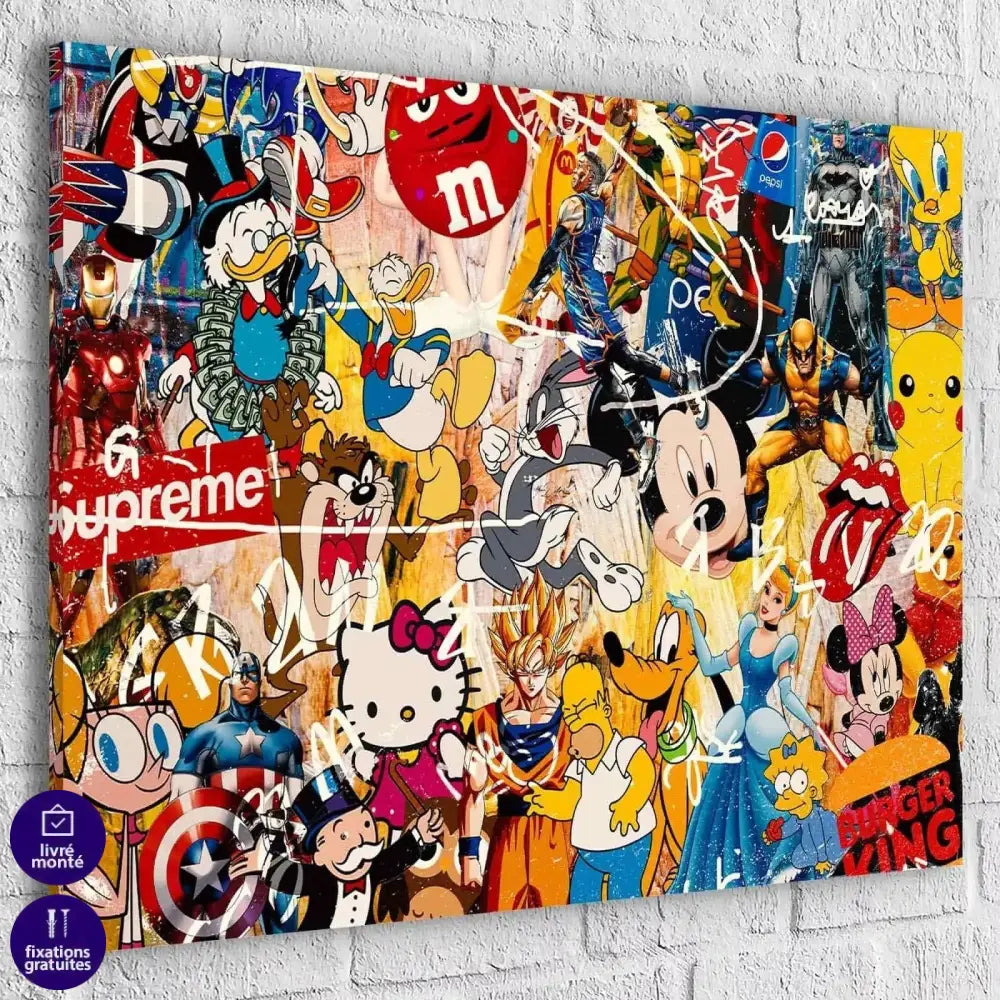 Tableau Street Art Pop Culture - Montableaudeco