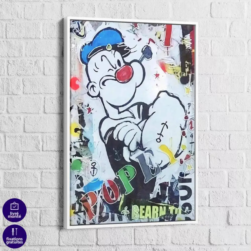 Tableau Street Art Popeye Urbain - Montableaudeco