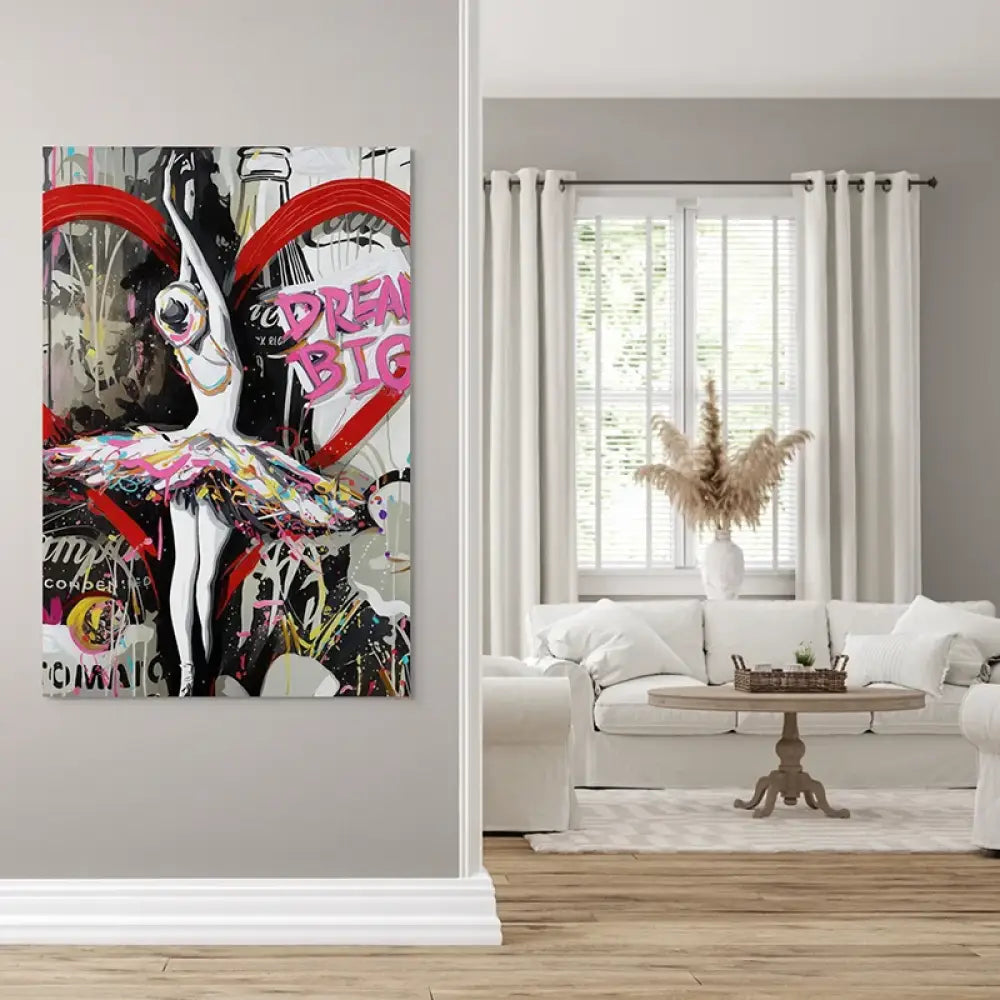 street art coloré avec message motivation